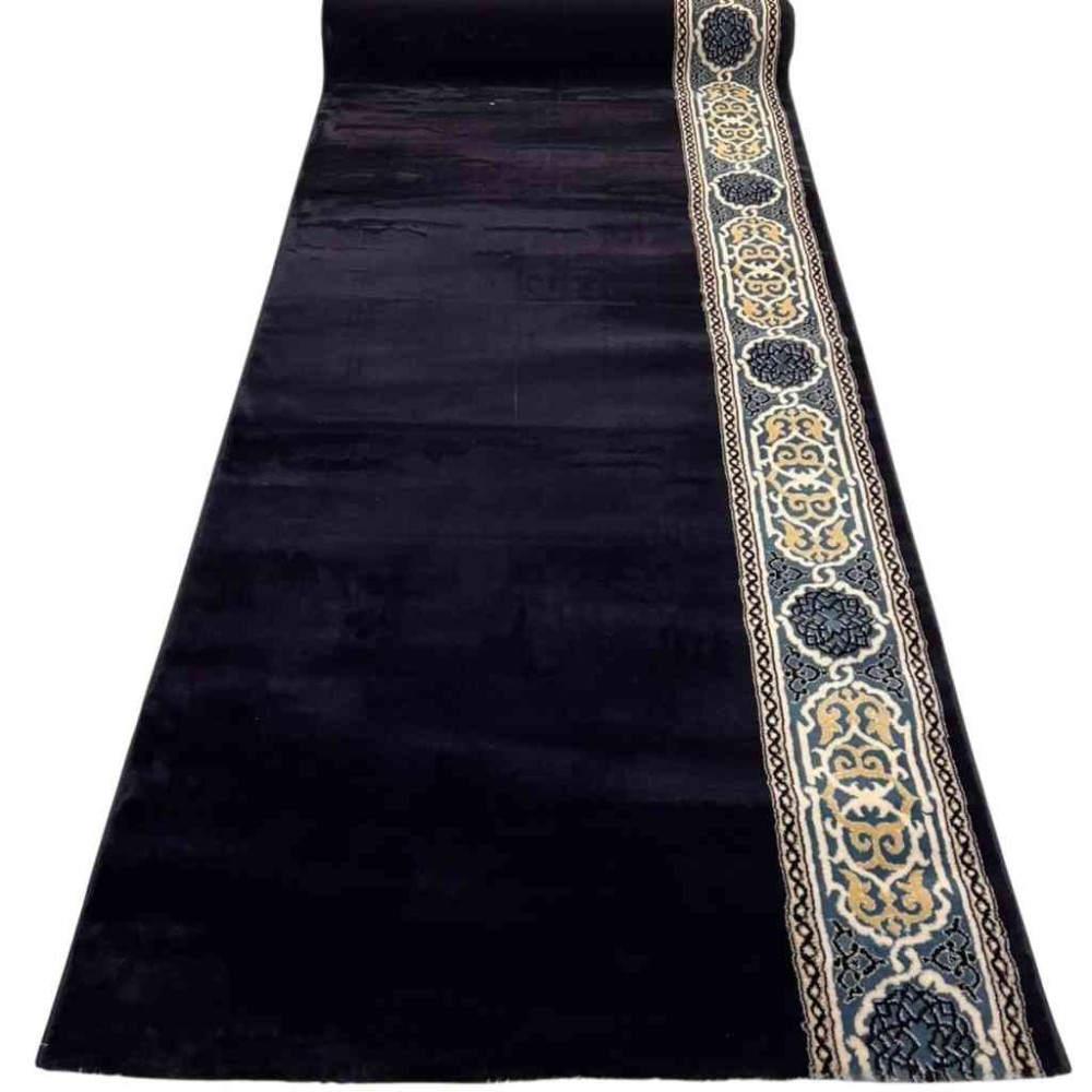 سجاد صلاة مناسك تركي F301A كحلي مقاس 125*500 سم