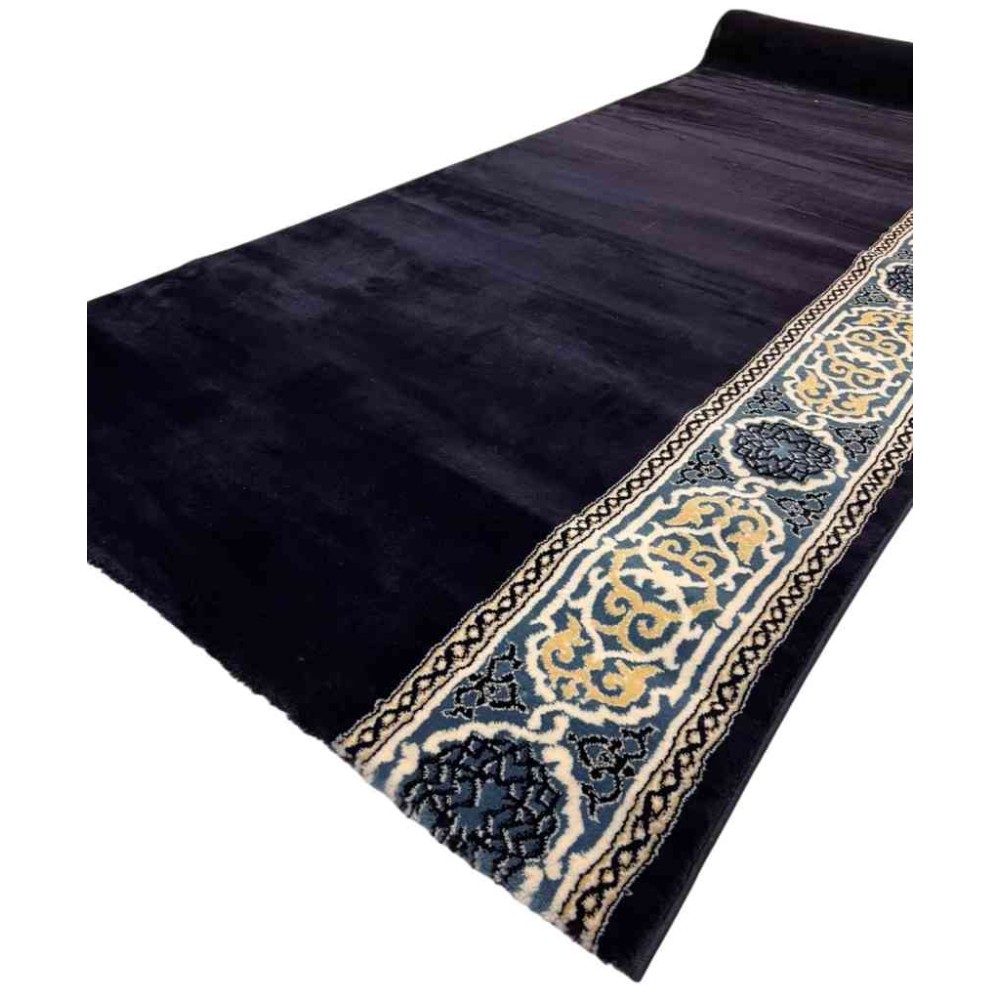 سجاد صلاة مناسك تركي F301A كحلي مقاس 125*500 سم