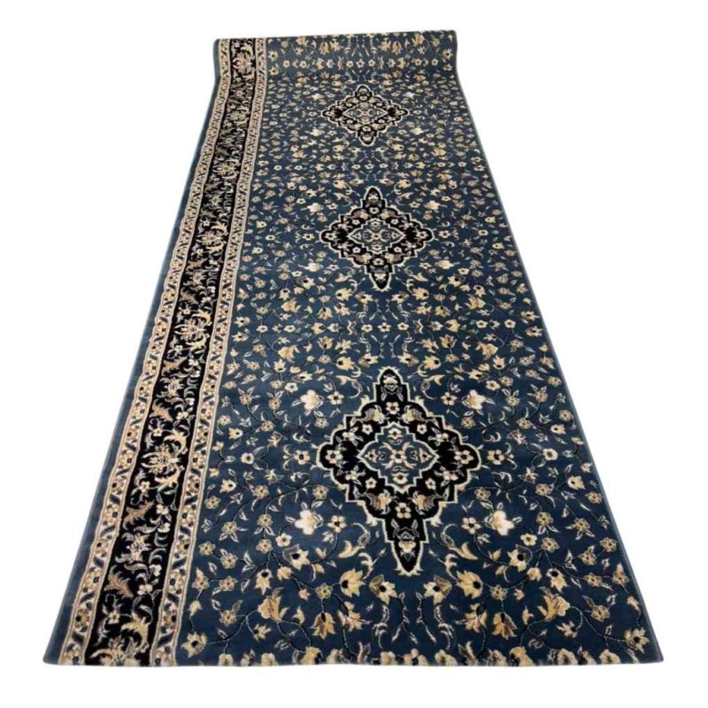 سجاد صلاة محراب تركي 4869C سماوي مقاس 125*1000 سم