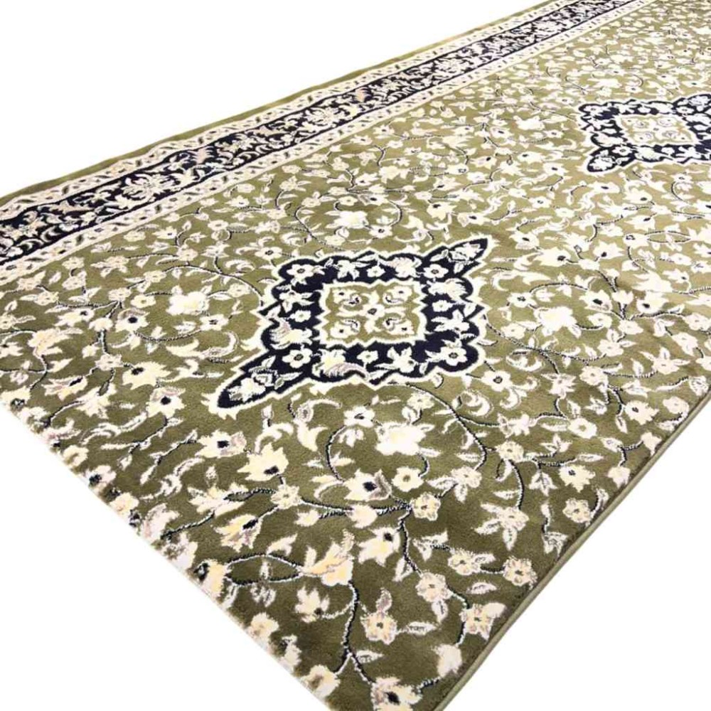 سجاد صلاة محراب تركي 4869C اخضر مقاس 125*500 سم