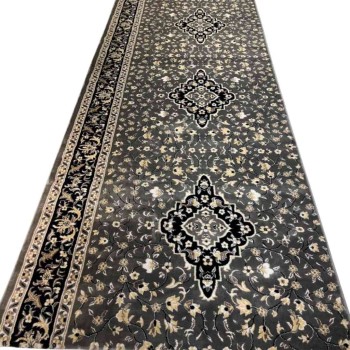 سجاد صلاة محراب تركي 4869C رصاصي مقاس 125*1000 سم