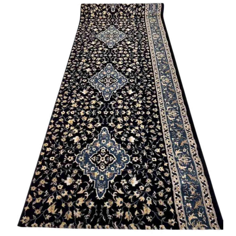 سجاد صلاة محراب تركي 4869C كحلي مقاس 125*1000 سم