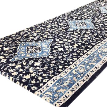 سجاد صلاة محراب تركي 4869C كحلي مقاس 125*1000 سم