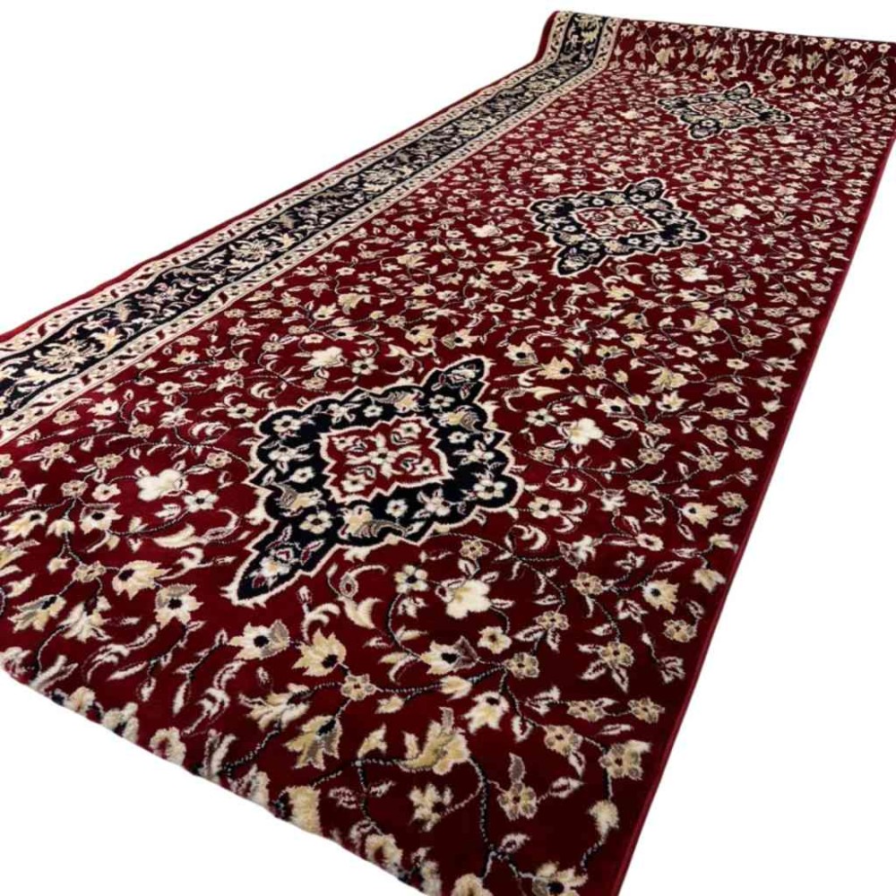 سجاد صلاة محراب تركي 4869C احمر مقاس 125*500 سم