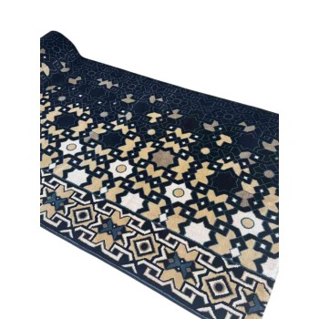 سجاد صلاة المنارة تركي كحلي مقاس 125*500 سم