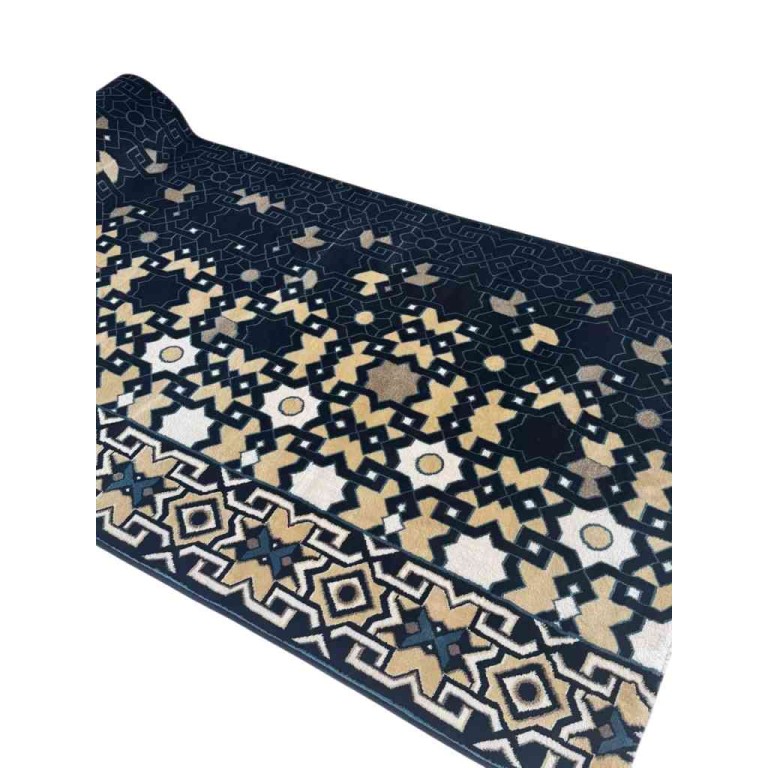 سجاد صلاة المنارة تركي كحلي مقاس 125*500 سم سجاد صلاة المنارة تركي كحلي مقاس 125*500 سم