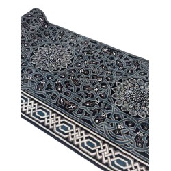 سجاد صلاة اندلس تركي كحلي مقاس 125*1000 سم