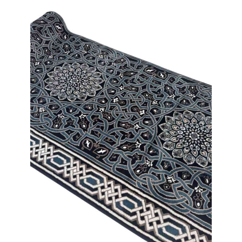 سجاد صلاة اندلس تركي كحلي مقاس 125*1000 سم
