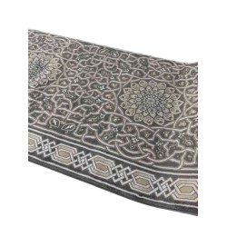 سجاد صلاة اندلس تركي رصاصي مقاس 125*1000 سم