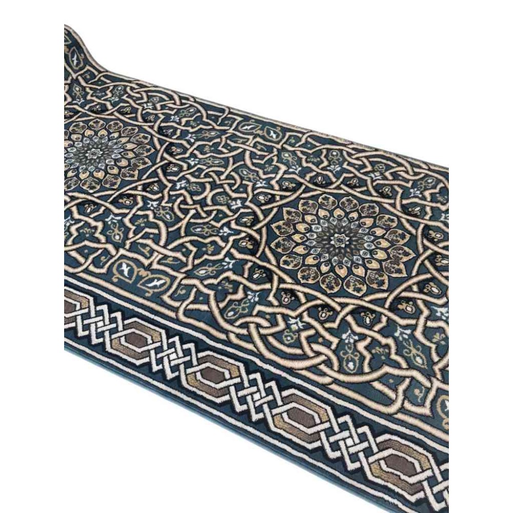 سجاد صلاة اندلس تركي سماوي مقاس 125*500 سم سجاد صلاة اندلس تركي سماوي مقاس 125*500 سم