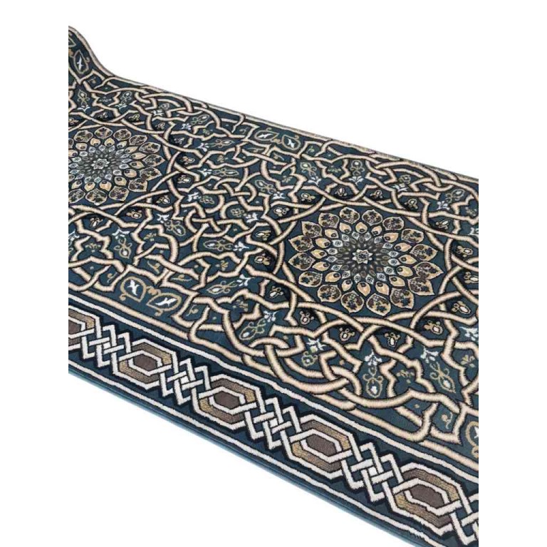 سجاد صلاة اندلس تركي سماوي مقاس 125*1000 سم سجاد صلاة اندلس تركي سماوي مقاس 125*1000 سم