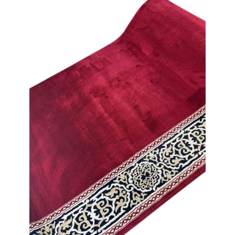سجاد صلاة مناسك تركي F301A احمر مقاس 125*500 سم