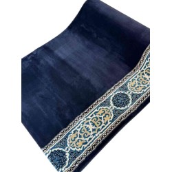 سجاد صلاة مناسك تركي F301A كحلي مقاس 125*500 سم