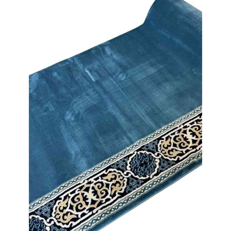 سجاد صلاة مناسك تركي F301A سماوي مقاس 125*1000 سم سجاد صلاة مناسك تركي F301A سماوي مقاس 125*1000 سم