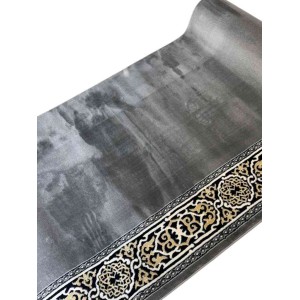 سجاد صلاة مناسك تركي F301A رصاصي مقاس 125*500 سم