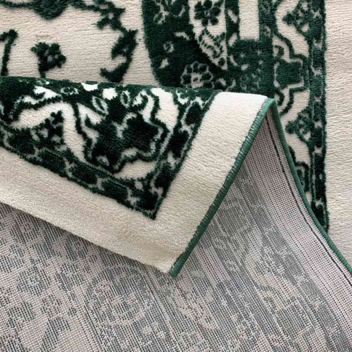 سجاد تركي ستار حرير 3164 اخضر مقاس 120*170