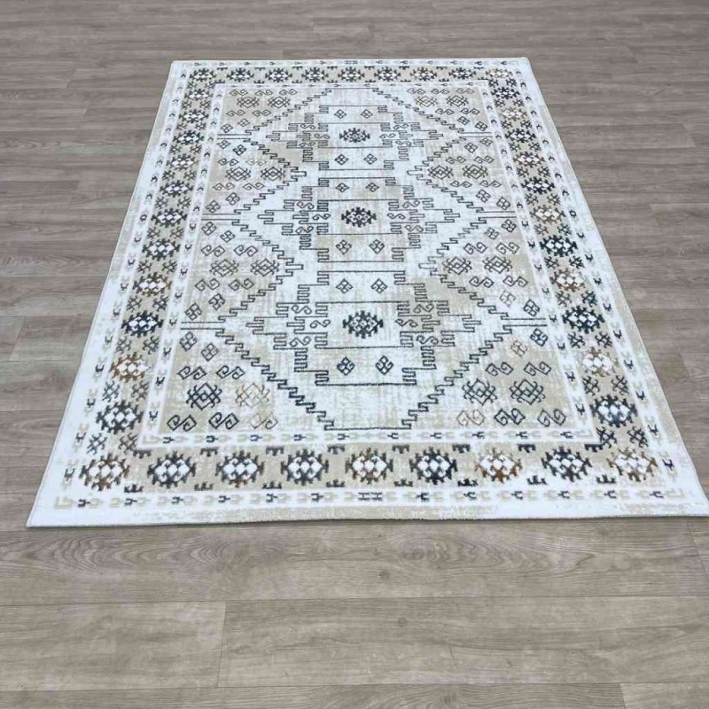 سجاد تركي ميا 11224B بيج رصاصي مقاس 200*300