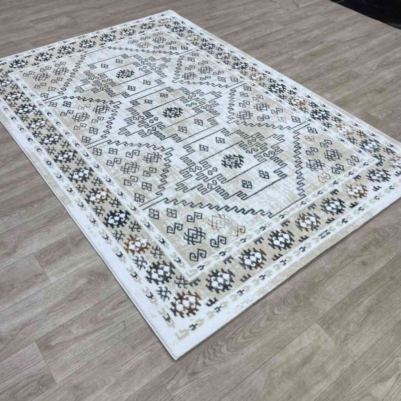 سجاد تركي ميا 11224B بيج رصاصي مقاس 200*300