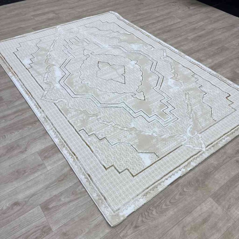 سجاد تركي ميا 11236B بيج بيج مقاس 80*150 