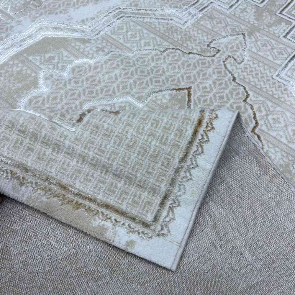 سجاد تركي ميا 11236B بيج بيج مقاس 80*150