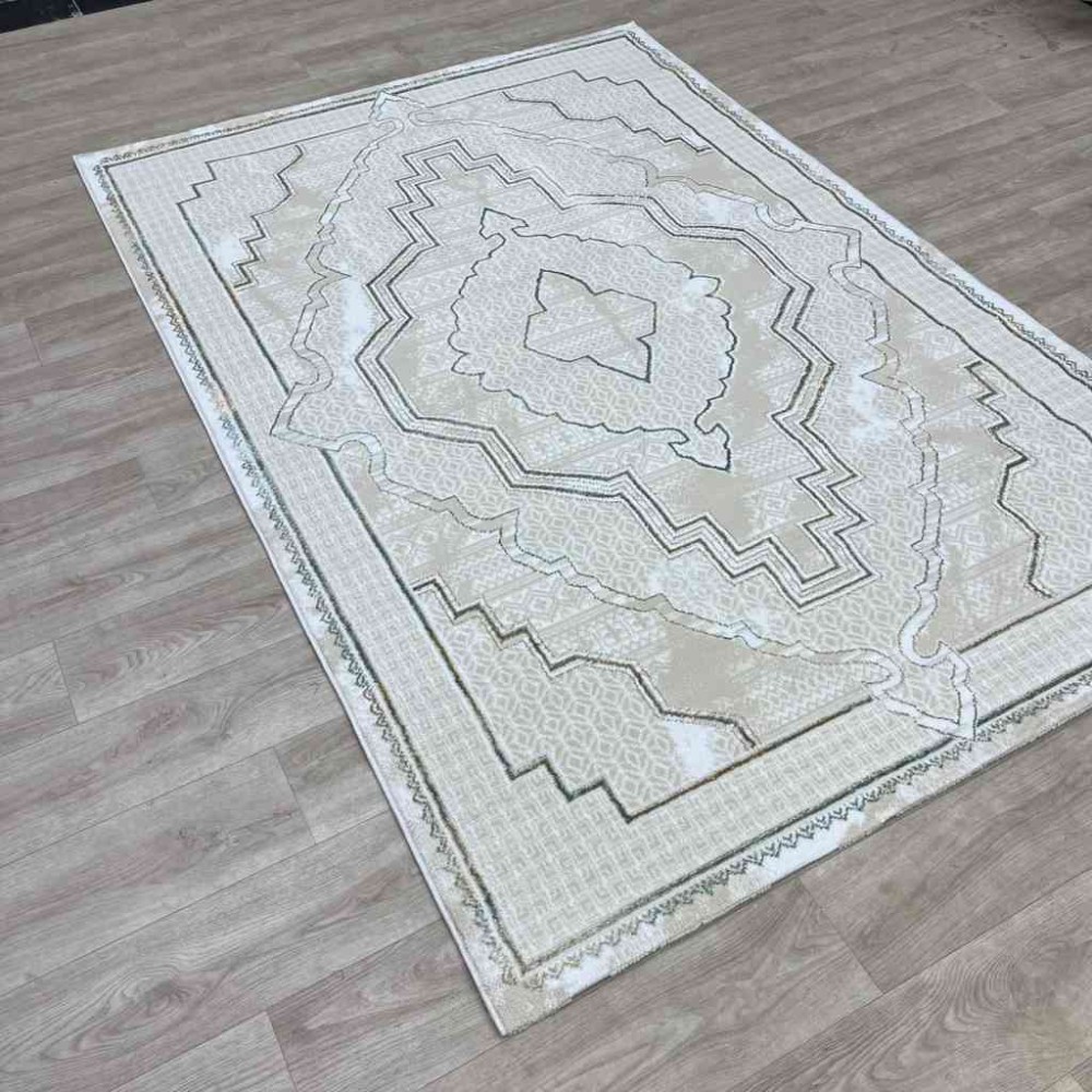 سجاد تركي ميا 11236B بيج اخضرمقاس 80*150