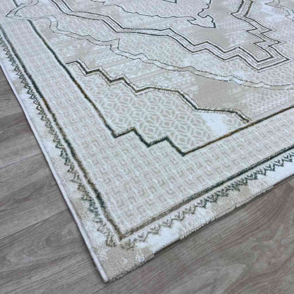 سجاد تركي ميا 11236B بيج اخضرمقاس 80*150