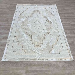 سجاد تركي ميا 11236B بيج ذهبي مقاس 100*200