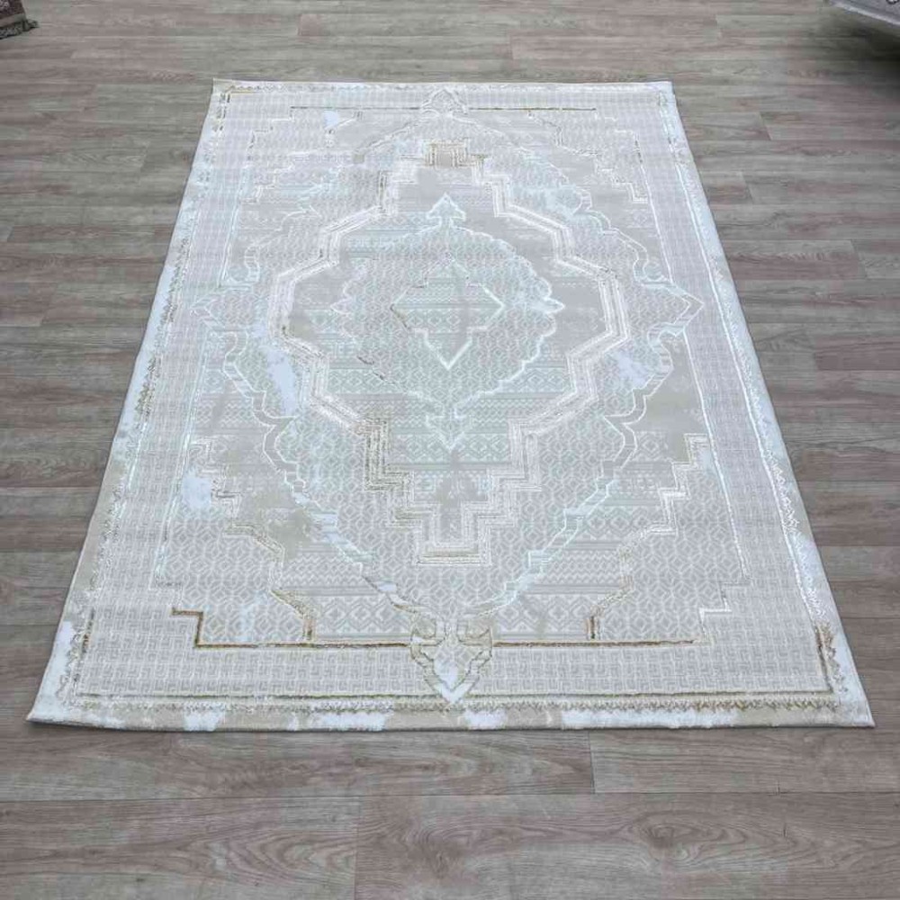 سجاد تركي ميا 11236B بيج ذهبي مقاس 100*200