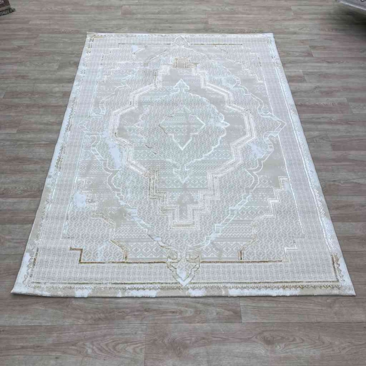 سجاد تركي ميا 11236B بيج ذهبي مقاس 100*300