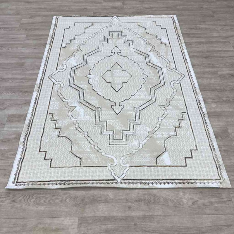 سجاد تركي ميا 11236B بيج بني مقاس 100*300