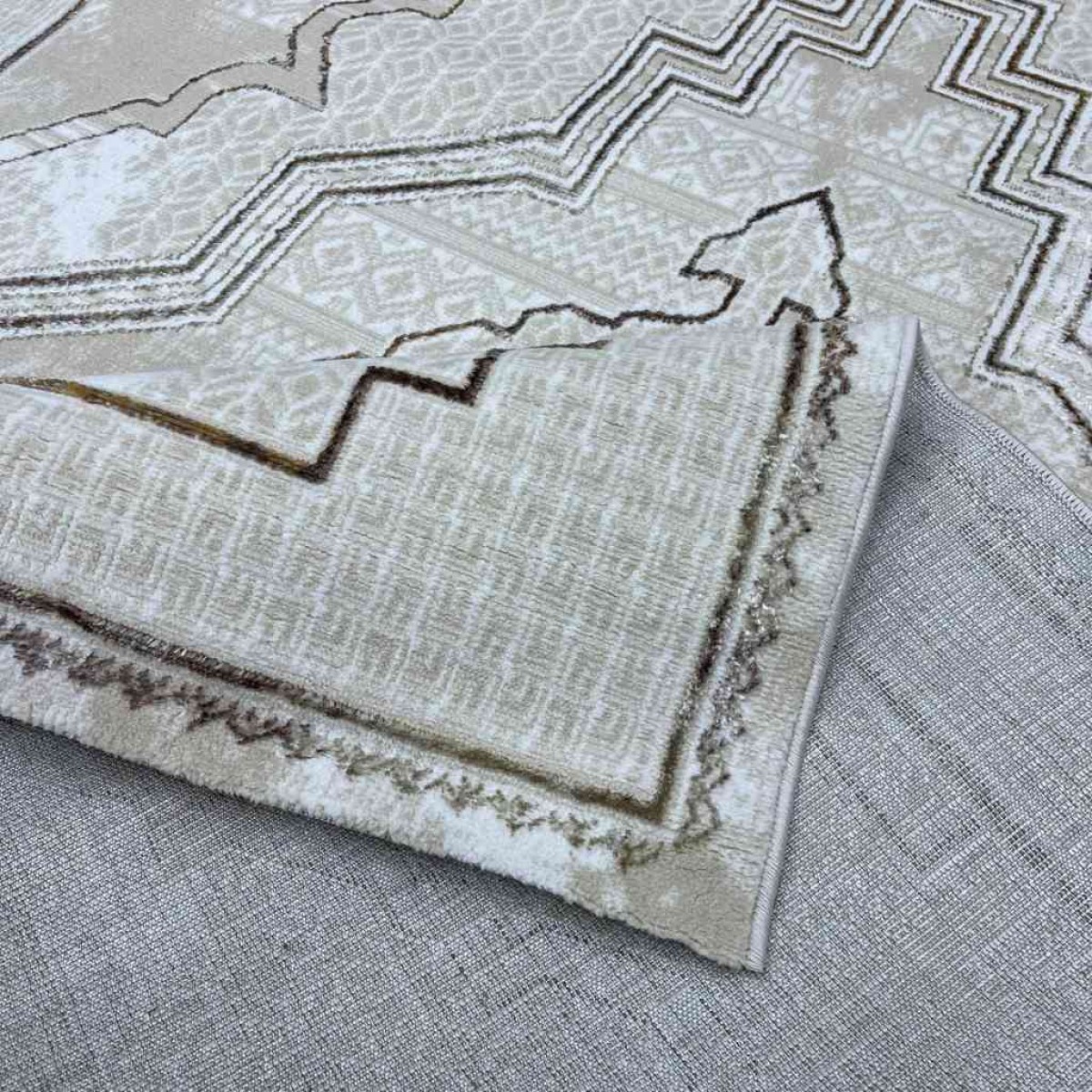 سجاد تركي ميا 11236B بيج بني مقاس 100*300