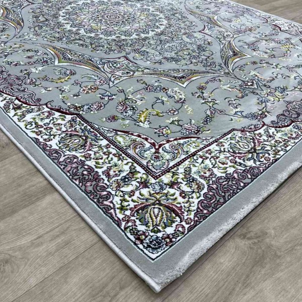 سجاد تركي احلامي كلاسيك سميك ناعم ODT97A رصاصي مقاس 80*150