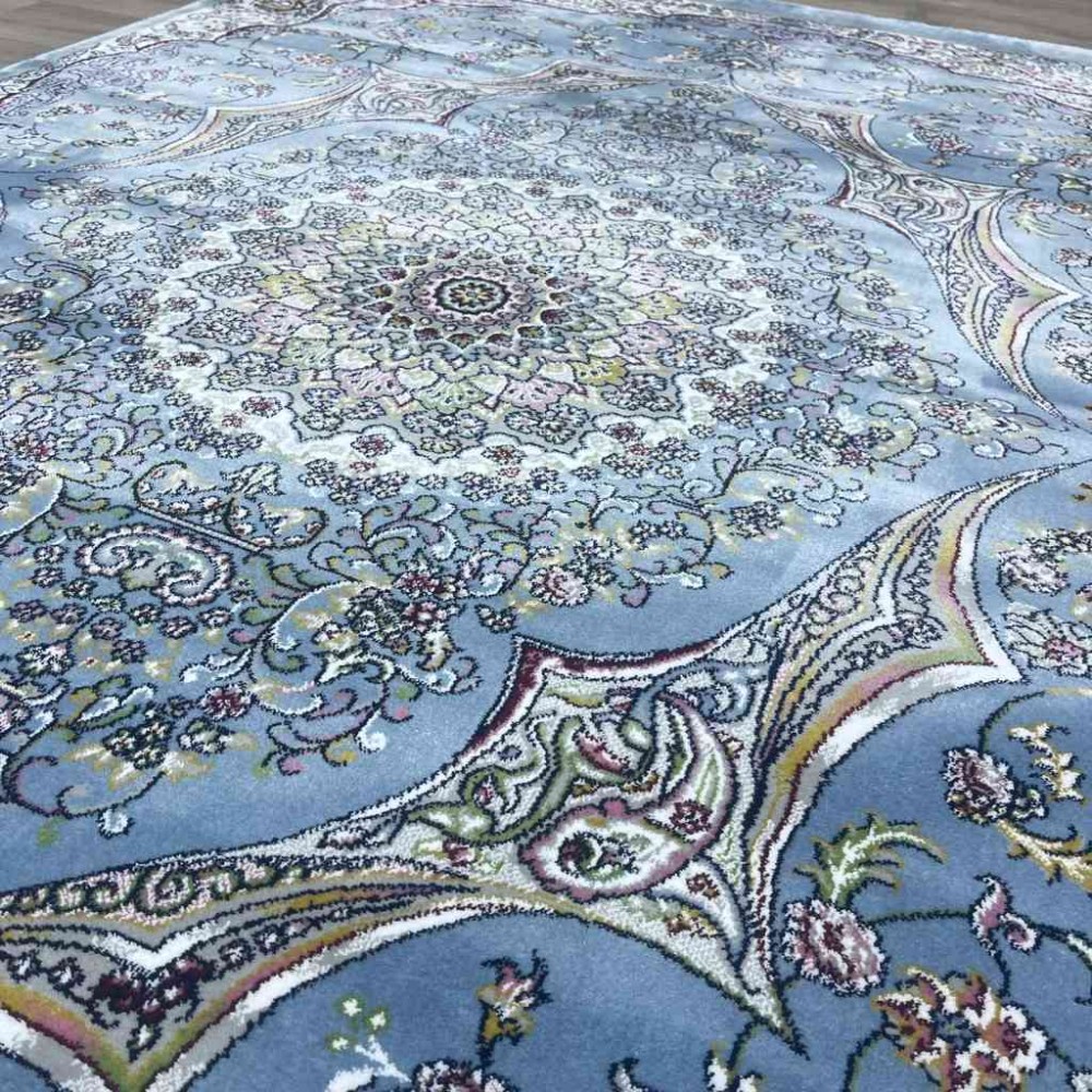 سجاد تركي احلامي كلاسيك سميك ناعم ODT97A سماوي مقاس 100*200