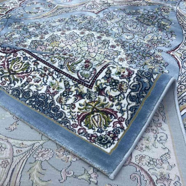 سجاد تركي احلامي كلاسيك سميك ناعم ODT97A سماوي مقاس 400*600