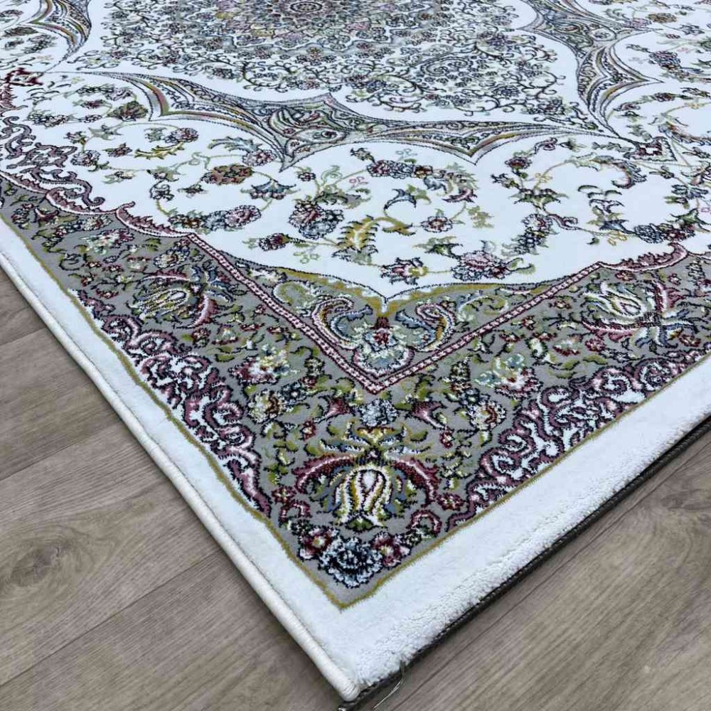 سجاد تركي احلامي كلاسيك سميك ناعم ODT97A ابيض مقاس 100*200