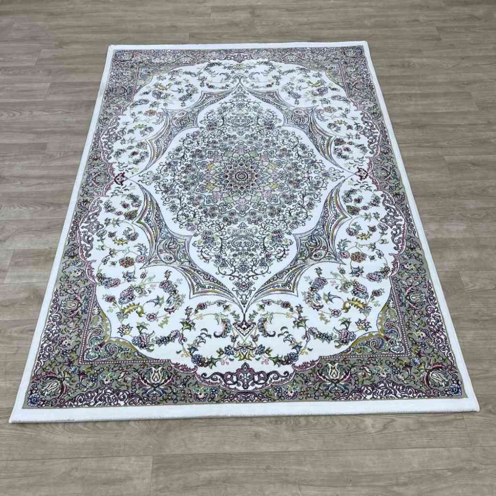 سجاد تركي احلامي كلاسيك سميك ناعم ODT97A ابيض مقاس 100*200