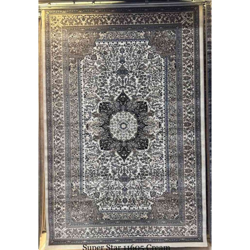 سجاد تركي سوبر الماس كريم مقاس 100*200