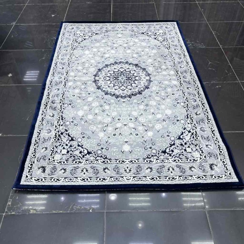 سجاد فنيسيا تركي 5022A لون كحلي رصاصي مقاس 300*400