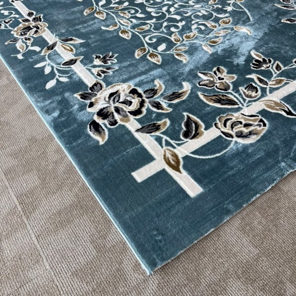 سجاد كلاسيك مالمو تركي S1019 سماوي مقاس 300*400