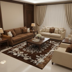 سجاد كلاسيك مالمو تركي S1019 كابتشينو مقاس 300*400