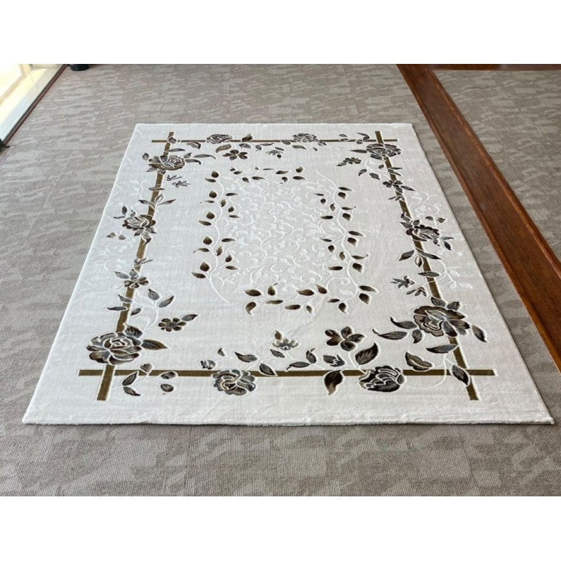 سجاد كلاسيك مالمو تركي S1019 كريم مقاس 50*80