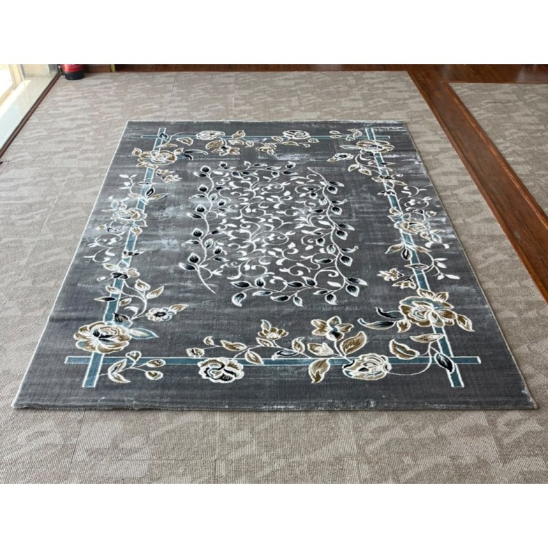 سجاد كلاسيك مالمو تركي S1019 رصاصي مقاس 200*300