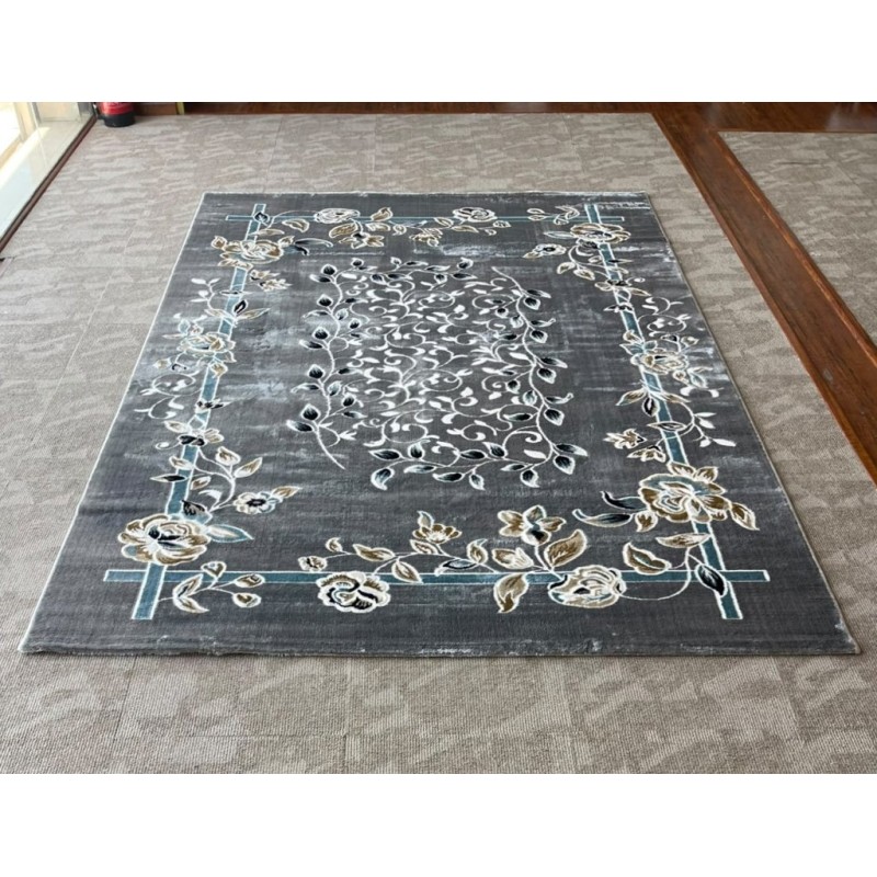 سجاد كلاسيك مالمو تركي S1019 رصاصي مقاس 300*400