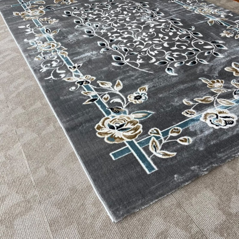 سجاد كلاسيك مالمو تركي S1019 رصاصي مقاس 300*400