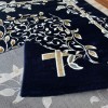 سجاد كلاسيك مالمو تركي S1019 كحلي مقاس 100*300