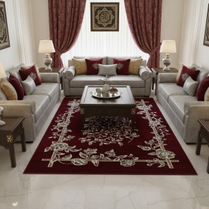 سجاد كلاسيك مالمو تركي S1019 عنابي مقاس 300*400