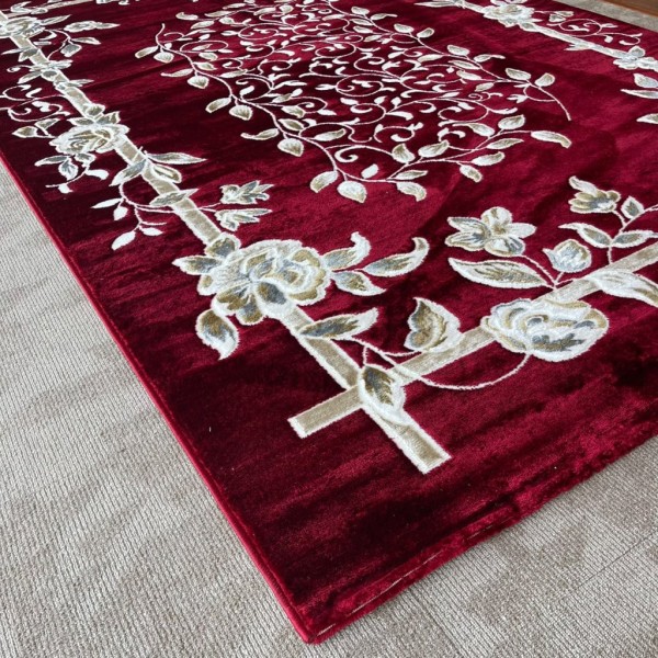 سجاد كلاسيك مالمو تركي S1019 عنابي مقاس 150*220