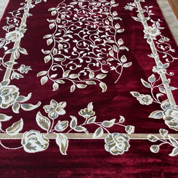 سجاد كلاسيك مالمو تركي S1019 عنابي مقاس 150*220