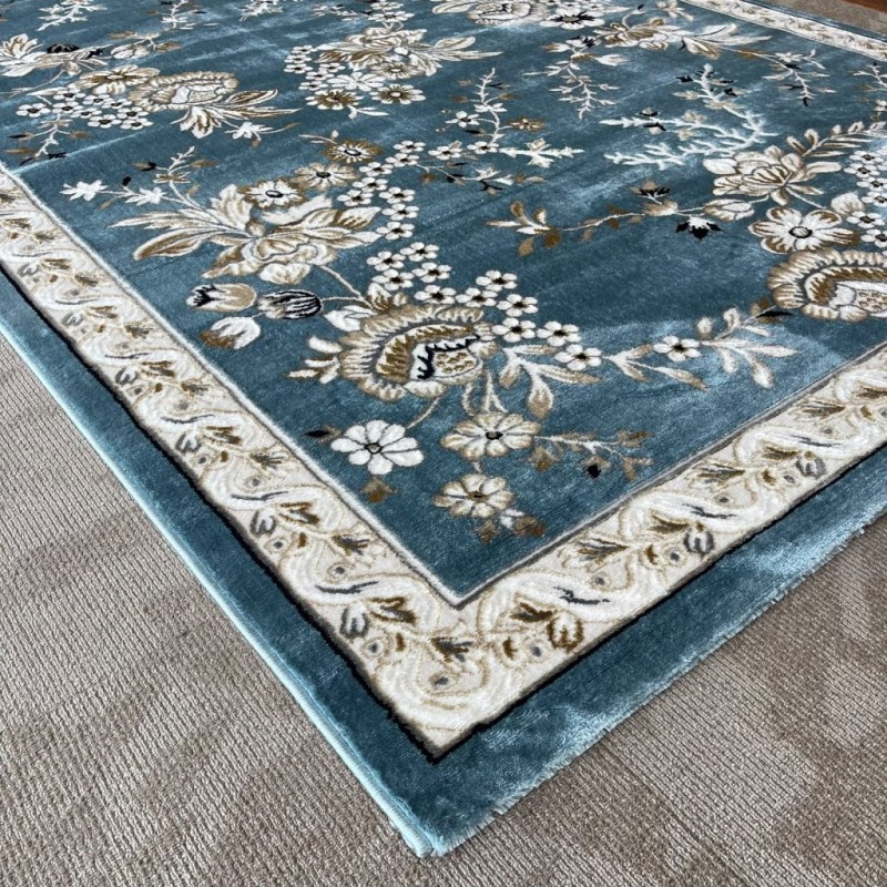 سجاد كلاسيك مالمو تركي S1020 سماوي مقاس 80*150