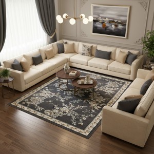 سجاد كلاسيك مالمو تركي S1020 رصاصي مقاس 300*400